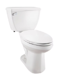 Gerber® G0020318 2-Piece Toilet, Ultra Flush®, Elongated Bowl, 12 in Rough-In, 1.6 gpf Flush Rate, White