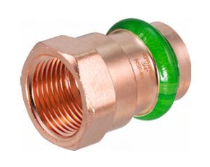 Merit Brass MB22610N 1/2 in CopperPress® X FIP Adapter with VIPR® Press Ring