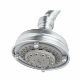Rohl® 1085/8APC Santena Multi-Function Shower Head, 2 gpm, 3 Sprays, 4-3/32 in Dia x 4-5/16 in H Head, Polished Chrome
