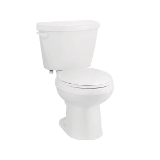 NIAGARA LIBERTY™ C11.100.01 Single-Flush Standard Height 2-Piece Toilet, Elongated Bowl, 14-7/8 in H Rim, 12 in Rough-In, 1.28 gpf, White