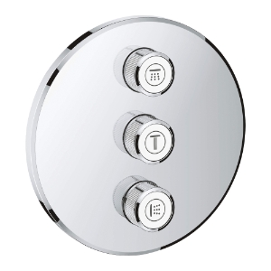 GROHE 29122000 Triple Volume Control Trim, 17.2 gpm Shower, StarLight® Polished Chrome
