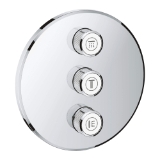 GROHE 29122000 Triple Volume Control Trim, 17.2 gpm Shower, StarLight® Polished Chrome