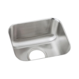 Elkay® DXUH1210 Dayton® Kitchen Sink, Radiant Satin, Rectangle Shape, 12 in L x 10 in W x 6-1/2 in D Bowl, 14-1/2 in L x 12-1/2 in W x 6-1/2 in H, Under Mount, 18 ga 304 Stainless Steel