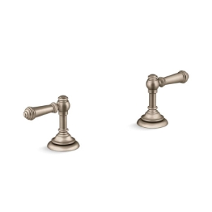 Kohler® 98068-4-BV Artifacts® Lever Bathroom Sink Faucet Handles, Vibrant Brushed Bronze