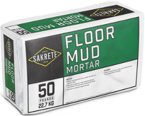 Sakrete™ 65301736 Floor Mud Mortar, 50lb