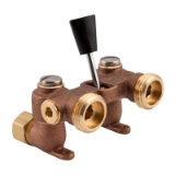 WATTS® Duo-Cloz™ 0006644 2-M2 Manual Shutoff Valve, 1/2 in Nominal, 150 psi Pressure, Brass Body