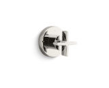 KALLISTA® P24483-CR-AD One™ Cross Handle Diverter Valve Trim - Less Rough in Single Handle, Nickel Silver