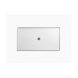 Kohler® 1938-0 Ballast™ Single Threshold Shower Base, White, Center Drain, 66 in L x 36 in W x 2-7/8 in D