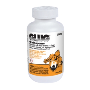 Hercules® Glug® 20410 Drain Opener, 20 oz, Flakes, Odorless
