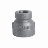 Ward Mfg 2X1D.B300C Pipe Reducing Coupling, 2 x 1-1/2 in Nominal, FNPT End Style, 300 lb, Malleable Iron, Black