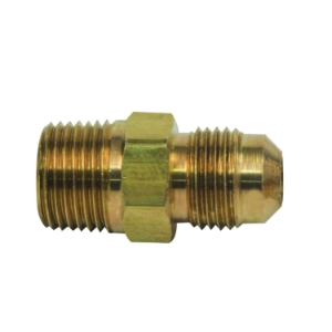 BrassCraft® 48-6-6 48 Series Reducing Adapter, 3/8 in Nominal, Flare x MNPT, Brass