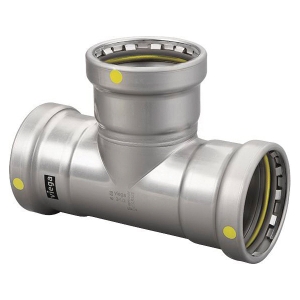 MegaPress® 28910 Model 6618XL Tee, 2-1/2 x 2-1/2 x 1 in Nominal, Press End Style, Carbon Steel