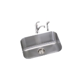 Elkay® DXUH2115DF Dayton® Kitchen Sink and Faucet Kit, Radiant Satin, Rectangle Shape, 21 in L x 15-3/4 in W x 8 in D Bowl, 23-1/2 in L x 18-1/4 in W x 8 in H, Undermount, 18 ga 304 Stainless Steel