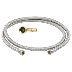 PlumbShop® PLS1-60DW12 F Dishwasher Connector, 3/8 in Nominal, FIP End Style, 60 in L, 125 psi Working, Stainless Steel