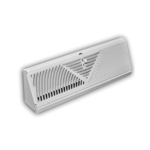 TRUaire™ 120SW 3-Way Stamped Face Supply Grille/Register, 266 cfm Flow Rate, Steel, Pristine White Powder Coated