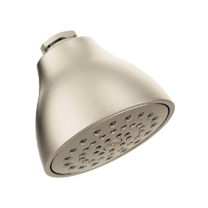 Moen® 6322EPBN Moenflo®XL Standard Eco-Performance Spray Head, 1.75 gpm Max Flow, 1 Spray, Wall Mount, 3-3/4 in Dia x 3-1/4 in D Head, Brushed Nickel