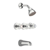 Moen® 2995EP Standard Tub and Shower Faucet, 1.75 gpm Shower, Chrome