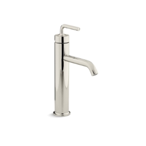 Kohler® 14404-4A-SN Bathroom Sink Faucet, Purist®, 1.2 gpm Flow Rate, 6-1/2 in H Spout, 1 Handle, Touch-Activated Drain, 1 Faucet Hole, Vibrant® Polished Nickel, Traditional