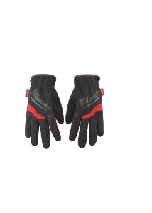 Milwaukee® 48-22-8712 General Purpose Work Gloves, Slip On, High Dexterity Finger Tip Style, L, Synthetic Leather, Black/Red, Free Flex Elastic Cuff, Breathable Lining