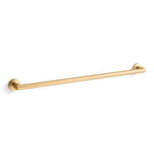 Kohler® 78374-2MB Components® Towel Bar, 30 in L Bar, 2-3/8 in OAH x 2-15/16 in OAD, Zinc, Vibrant® Brushed Moderne Brass