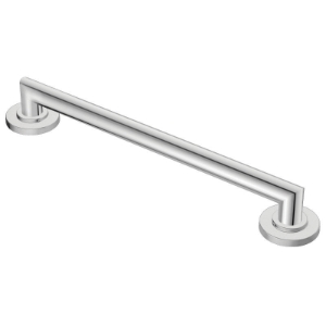Moen® YG0812CH Designer Grab Bar, Arris™, 12 in L x 1-1/4 in Dia, Chrome, Stainless Steel