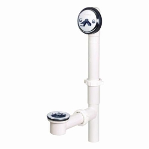 Gerber® G0041510 Classics™ Trip Lever Bath Drain With Pre-Set Adjustable Linkage, 3-1/2 in H x 5 in W, PVC