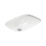 Sterling® 442007-U-0 Bathroom Sink with Overflow, Stinson®, Rectangle Shape, 20 in L x 14 in W x 7-1/8 in H, Undermount, Vitreous China, White