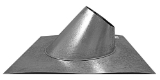 ECCO™ 200328 3AFS Adjustable Roof Flashing, Aluminum, 4 in H x 3-5/8 in ID x 9-3/8 in OD Pipe, 18 in W 18 in L Base