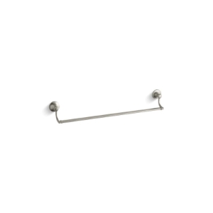 Kohler® 11411-BN Single Towel Bar, Bancroft®, 24 in L Bar, 3-9/16 in OAD x 3-3/4 in OAH, Metal, Vibrant® Brushed Nickel