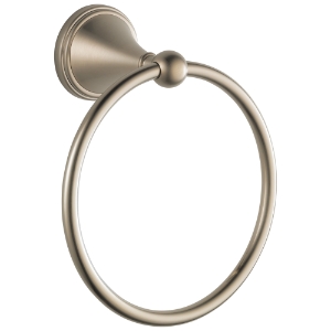 Brizo® 69546-BN Traditional Towel Ring, 6-5/16 in Ring, 7-5/16 in OAH, Zinc, Brushed Nickel