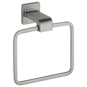 DELTA® 77546-SS Arzo® Towel Ring, 3-1/2 in OAD x 7-1/4 in OAH, Brass, Stainless