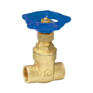 HOMEWERKS® 170-4-1-1 Gate Valve, 1 in Nominal, C End Style, Forged Brass Body, Multi-Turn Handle Actuator