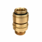 Woodford® Nidel® 37HA-BR Backflow Preventer, 3/4 in Nominal, Male Garden Hose Thread x Female Garden Hose Thread End Style, Brass Body, Dual Check