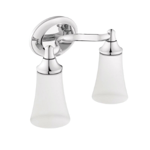 Moen® YB2862CH 2-Globe Bath Light, Eva®, 120 VAC, Chrome