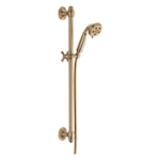 DELTA® 51308-CZ Hand Shower, 3 in Dia 3 Shower Head, 2 gpm Flow Rate, 60 to 82 in L Hose, 1/2 in Connection, Champagne Bronze