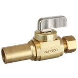 dahl 510-23L-31 Female Swivel Hose x Female Swivel Hose x 3/4" MIP Tee, Brass, Large Bore