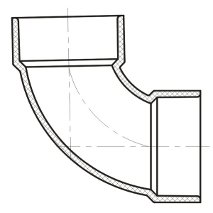 Lesso® 2in PVC DWV 1/4 Bend (H × H) LP300-020