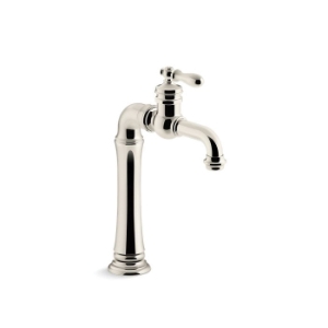 Kohler® 99268-SN Bar Sink Faucet, Artifacts® Gentleman's™, Vibrant® Polished Nickel, 1 Handle, 1.8 gpm