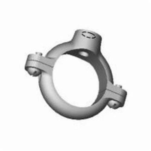 GFM 385 1/2 Split Ring Hanger, 1/2 in Pipe/Tube, 3/8 in Rod, 180 lb Load, Ductile Iron, Zinc Plated