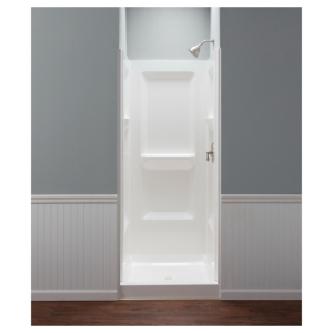 ELM® 732WHT 700 Shower Wall, DURAWALL®, 73-1/4 in H, Fiberglass