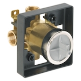 DELTA® R10000-IP Universal Tub and Shower Rough-In Valve Body, 1/2 in FNPT Inlet x 1/2 in FNPT Outlet, Forged Brass Body