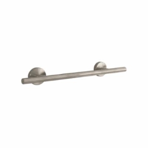 Hansgrohe 40513820 Wall Mount Towel Bar, Logis, 12 in L Bar, 2-7/8 in OAD x 2-1/2 in OAH, Brass, Brushed Nickel