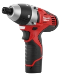 M12™ Compact Lightweight Cordless Driver Kit, 1/4 in Chuck, 12 VDC, 750 rpm No-Load, 7-1/2 in OAL, Lithium-Ion Battery