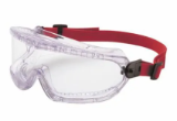 Honeywell Safety 11250800 V-Maxx® Direct Vent Protective Goggles, Anti-Fog Clear Lens, Yes UV Protection, Elastic Strap, ANSI Z87.1-2003, CSA Z94.3