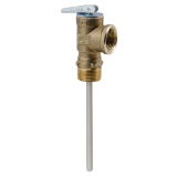 WATTS® 0121357 LF100XL Temperature/Pressure Relief Valve, 3/4 in Nominal, MNPT x FNPT End Style, 100 psi Pressure, Copper Alloy Body