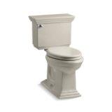 Memoirs® Comfort Height® 2-Piece Toilet, Elongated Front Bowl, 16-1/2 in H Rim, 1.6 gpf, Sandbar