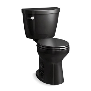 Kohler® 31589-7 Cimarron® Comfort Height® Chair Height Toilet Bowl, Black Black, Round Front Shape, 12 in Rough-In, 6-5/8 in H Rim, 2-1/8 in Trapway