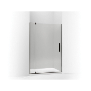 Kohler® 707556-L-ABZ Pivot Shower Door, Crystal Clear Tempered Glass, Frameless Anodized Dark Bronze Frame, 43-1/8 to 48 in Opening Width, 5/16 in THK Glass
