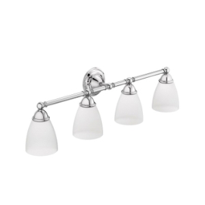 Moen® YB2264CH 4-Globe Bath Light, Brantford™, 120VAC, Chrome