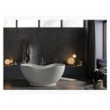 Kohler® 1800-0 Abrazo® Bathtub, Oval Shape, 66 in L x 31-1/2 in W, Center Drain, White